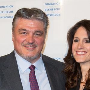 David Douillet et son épouse Vanessa Carrara assistent au gala ' Les Stethos D'Or 2019' au Four Seasons Hotel George V le 11 mars 2019 à Paris, France. Photo by Nasser Berzane/ABACAPRESS.COM