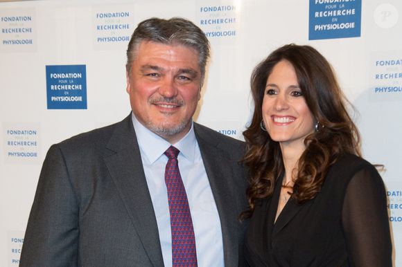 David Douillet et son épouse Vanessa Carrara assistent au gala ' Les Stethos D'Or 2019' au Four Seasons Hotel George V le 11 mars 2019 à Paris, France. Photo by Nasser Berzane/ABACAPRESS.COM