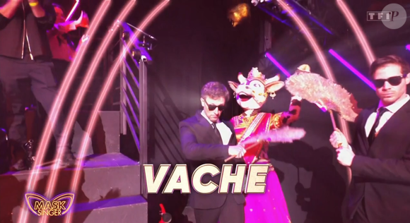 La Vache, Deuxième prime de Mask Singer, capture d'écran TF1