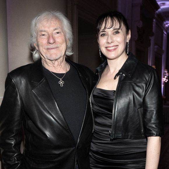 Hugues Aufray et son épouse Muriel assistent au Gala des Stethos d'or 2024 à l'Hôtel George V, le 18 mars 2024 à Paris, France. Photo by David NIVIERE/ABACAPRESS.COM