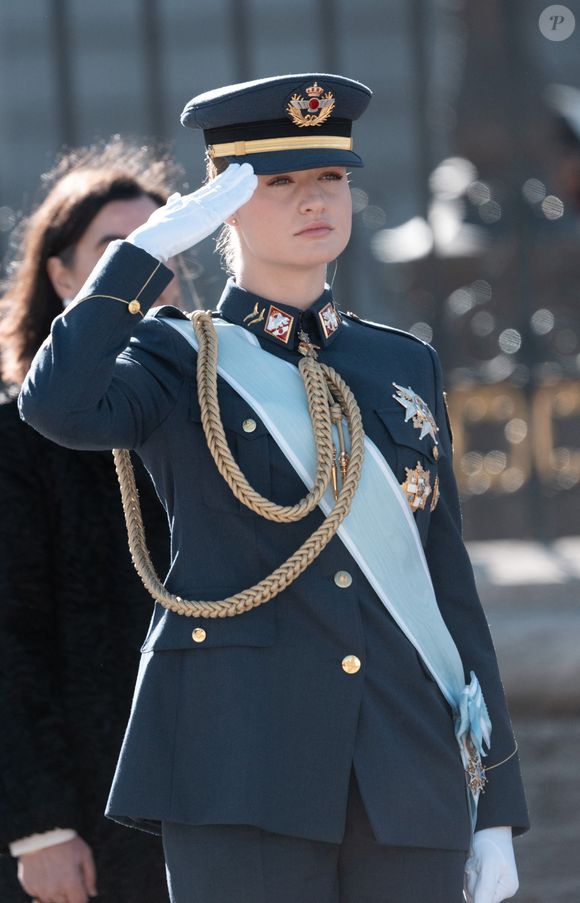 - La famille royale d'Espagne célèbre les Pâques militaires au Palais royal de Madrid (Espagne), le 6 janvier 2026.
LALO YASKY / BESTIMAGE