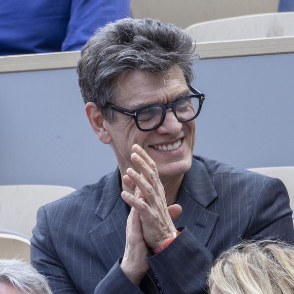 Marc Lavoine - Célébrités dans les tribunes des internationaux de France de Roland Garros à Paris le 31 mai 2022. © Cyril Moreau - Dominique Jacovides/Bestimage