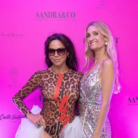 Exclusif - Sandra Sisley, Claire Despagne lors d'une soirée  à la suite Sandra & Co lors du Festival International des Séries de Cannes, Canneseries Saison 8, à l’hôtel JW Marriott Cannes le 25 avril 2025.

© Aurelio Stella / William Sanches Tavares / Bestimage