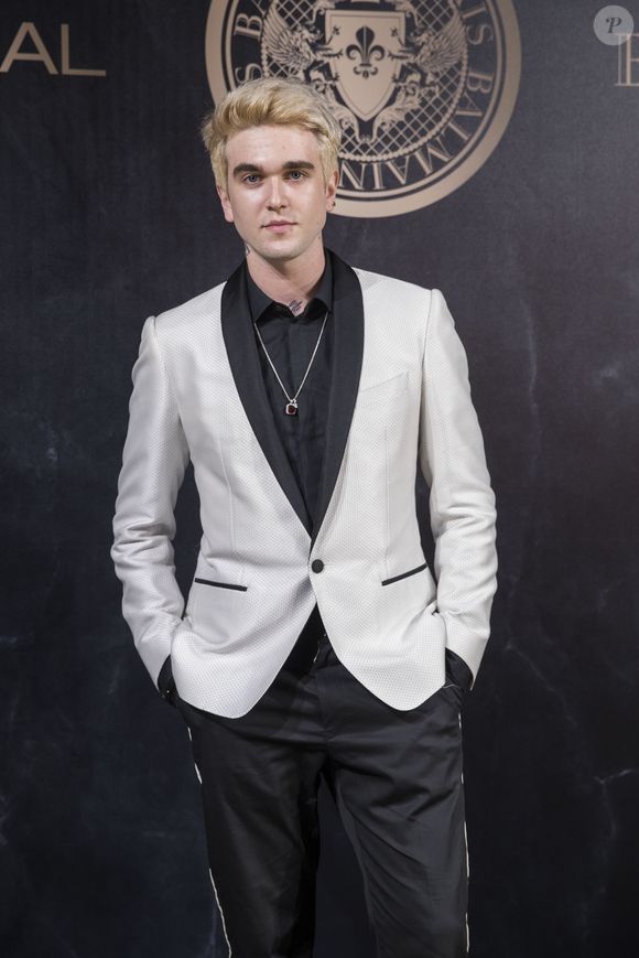 Gabriel-Kane Day Lewis au photocall de la soirée L'Oréal Paris X Balmain à l'école Nationale de Médecine lors de la Fashion Week Printemps/Eté 2018 à Paris, France, le 28 septembre 2017. © Olivier Borde/Bestimage