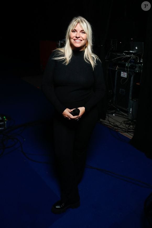 La jeune femme a donné naissance à une petite fille ce jeudi 6 février 
Exclusif - Sophie Tapie (enceinte) - Backstage - Enregistrement de l'émission "La Boîte à Secrets N°19" dans les studios de la Cité du Cinéma à Saint-Denis, présentée par F.Bollaert et diffusée le 3 janvier sur France 3
© Christophe Clovis / Bestimage