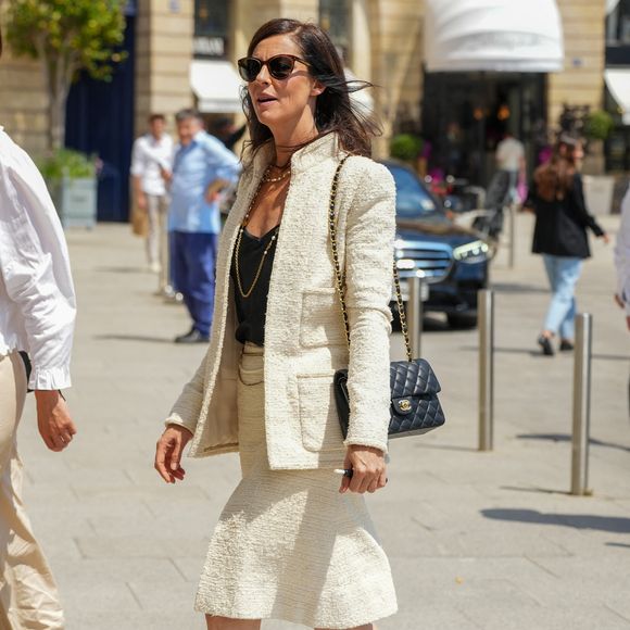 Anna Mouglalis - Personnalités à l'hôtel Ritz à Paris en marge des défilés de mode Haute Couture automne/hiver 2024/2025 le 25 juin 2024.