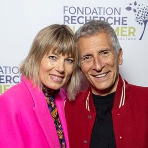 Nagui et sa femme Mélanie Page au photocall du concert du gala des 20 ans de la fondation Recherche Alzheimer "2 générations chantent pour la 3ème" à l'Olympia à Paris le 18 mars 2024.

© Cyril Moreau / Bestimage