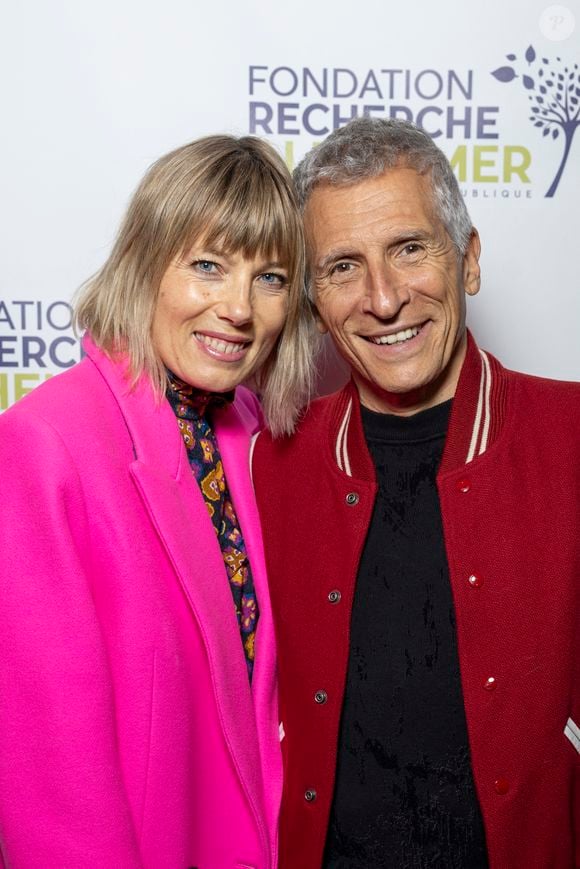 Nagui et sa femme Mélanie Page au photocall du concert du gala des 20 ans de la fondation Recherche Alzheimer "2 générations chantent pour la 3ème" à l'Olympia à Paris le 18 mars 2024.

© Cyril Moreau / Bestimage