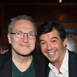 Laurent Ruquier et Stéphane Plaza  - Stéphane Plaza reçoit ses amis pour le lancement de son livre "Net Vendeur" (éditions Cherche Midi) au Buddha Bar à Paris, France. © Pierre Perusseau/Bestimage