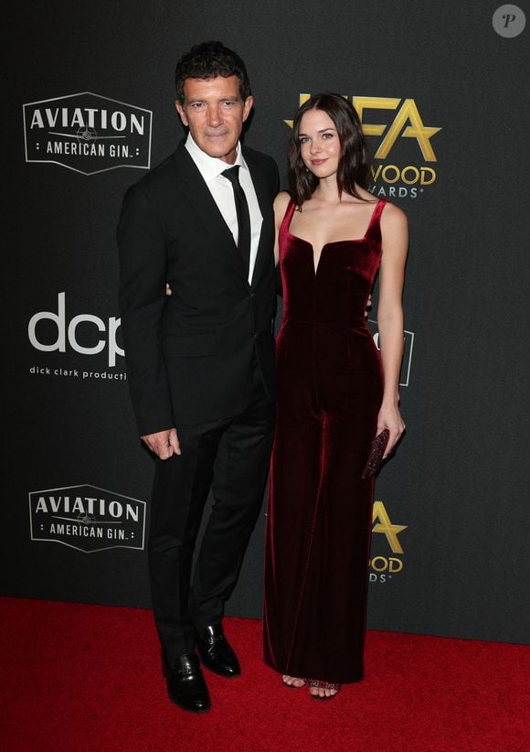 Antonio Banderas et sa fille Stella - Photocall des "23rd Annual Hollywood Film Awards" à Los Angeles. Le 3 novembre 2019. Photo par Bestimage