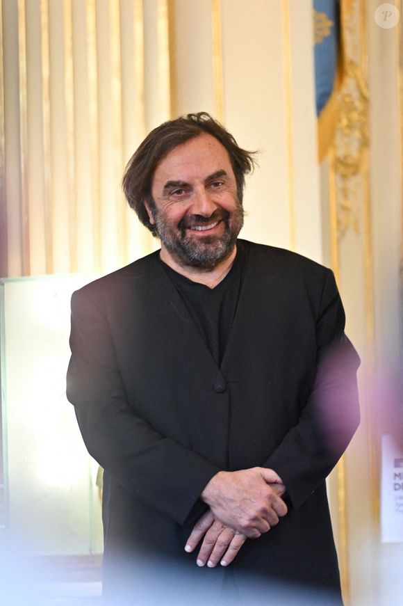 Andre Manoukian, auteur-compositeur et pianiste lors de l'"Improvisation musicale : Actions", dans le cadre de la mission d'André Manoukian de promouvoir l'improvisation dans l'éducation musicale, le 20 février 2025 au ministère de la culture à Paris. Photo by Tomas Stevens/ABACAPRESS.COM