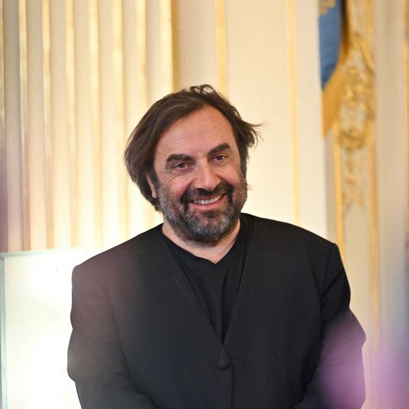 Andre Manoukian, auteur-compositeur et pianiste lors de l'"Improvisation musicale : Actions", dans le cadre de la mission d'André Manoukian de promouvoir l'improvisation dans l'éducation musicale, le 20 février 2025 au ministère de la culture à Paris. Photo by Tomas Stevens/ABACAPRESS.COM