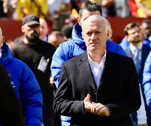 Le 29 mars 2026, Landover, Maryland, USA : (SPO) L'entraîneur Didier Deschamps de la France pendant le match de football entre la France et la Colombie au Northwest Stadium, Landover .Credit : Niyi Fote/Thenews2 (Credit Image : © Niyi Fote/TheNEWS2 via ZUMA Press / Bestimage Wire / Bestimage)