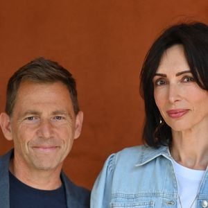 Daniel Riolo et Géraldine Maillet assistent aux Internationaux de France 2023 à Roland Garros le 08 juin 2023 à Paris, France. Photo by Franck Castel/ABACAPRESS.COM