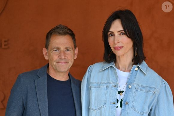 Daniel Riolo et Géraldine Maillet assistent aux Internationaux de France 2023 à Roland Garros le 08 juin 2023 à Paris, France. Photo by Franck Castel/ABACAPRESS.COM