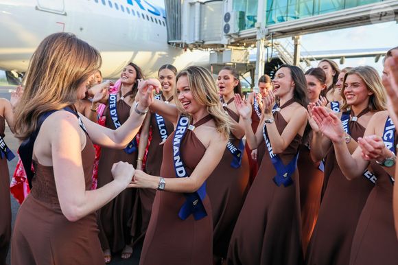 Les 30 Miss régionales lors de leur voyage en Martinique avant la cérémonie Miss France 2026. SIPA/Laurent Vu via Bestimage