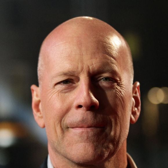 Photo d'archives du  7 février 2013 de Bruce Willis, qui a fêté son 68e anniversaire entouré de sa famille, un mois après l'annonce d'un diagnostic de démence frontotemporale © Yui Mok/PA Wire