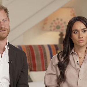 Le prince Harry, duc de Sussex et Meghan Markle, duchesse de Sussex, lors d'une interview pour l'émission CBS News Sunday Morning, diffusée le 4 août 2024.