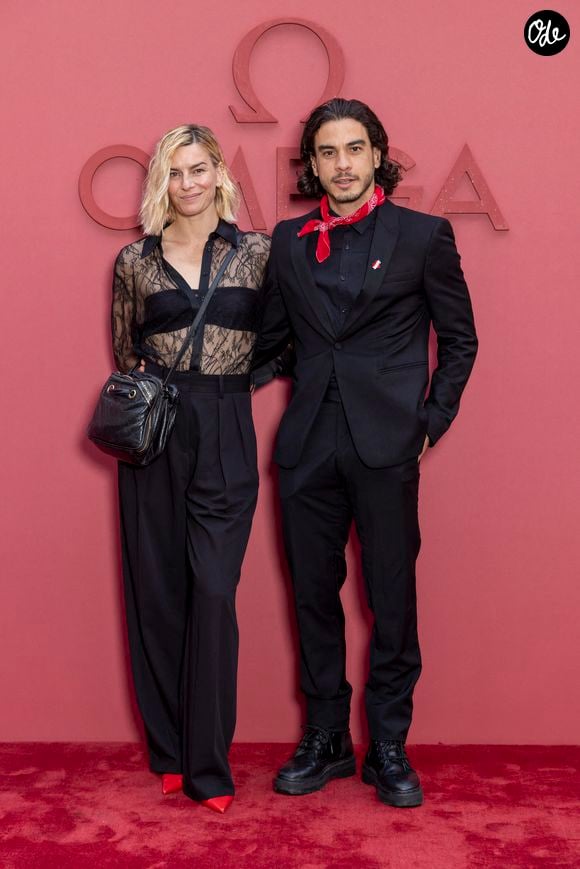 Fauve Hautot, Romain Guillermic - Photocall de la soirée d’ouverture de la "Maison Omega" à l'hôtel de Poulpry, Maison des Polytechniciens pour les JO 2024 (Jeux Olympiques 2024) à Paris, France, le 27 juillet 2024. © Olivier Borde - Jack Tribeca /Bestimage