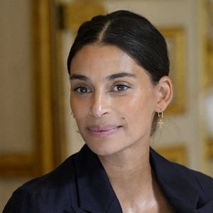 L'animatrice de télévision belge Tatiana Silva lors déjeuner de travail avec les acteurs français et belges de l'industrie créative et culturelle à l'Hôtel de Ville de Paris, France, le deuxième jour de la visite officielle du couple royal belge en France. © Didier Lebrun/Pool/Photonews/Bestimage