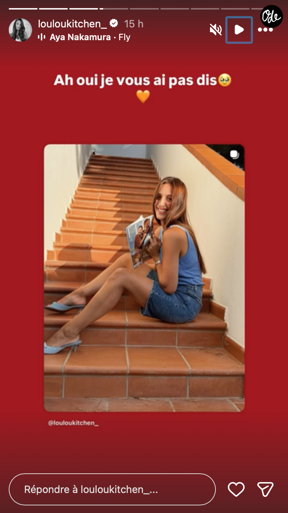 Le magazine lui consacre quatre pages autour de son parcours et de son succès.

Capture Instagram - Loulou Kitchen