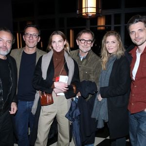 Exclusif - La team du film « Le Comte de Monte-Cristo » : Patrick Mille, Alexandre de La Patellière, Adèle Simphal, Matthieu Delaporte, Judith El Zein et Raphaël Personnaz - Cocktail à l'issue de la générale de la pièce "Les gens de Bilbao naissent où ils veulent" au théâtre Marigny à Paris le 19 Novembre 2024. © Bertrand Rindoff / Bestimage