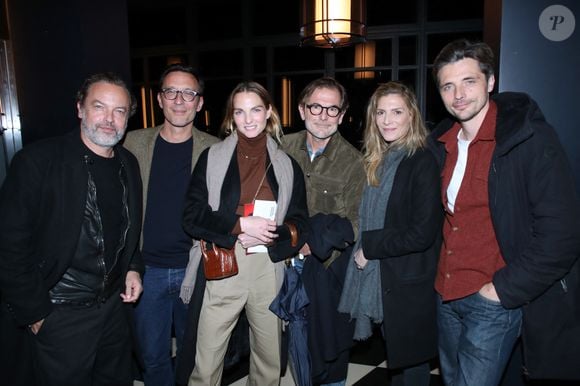 Exclusif - La team du film « Le Comte de Monte-Cristo » : Patrick Mille, Alexandre de La Patellière, Adèle Simphal, Matthieu Delaporte, Judith El Zein et Raphaël Personnaz - Cocktail à l'issue de la générale de la pièce "Les gens de Bilbao naissent où ils veulent" au théâtre Marigny à Paris le 19 Novembre 2024. © Bertrand Rindoff / Bestimage