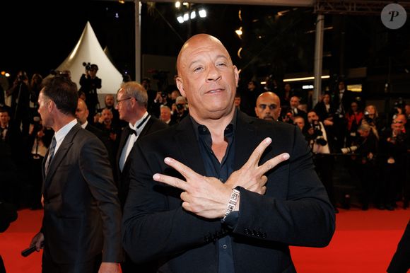 Lors de la projection d'une version restaurée du premier opus de Fast and Furious

Vin Diesel - Montée des marches du film " The Fast and the Furious " lors du 79ème Festival International du Film de Cannes, le 13 mai 2026. © Jacovides-Moreau / Bestimage