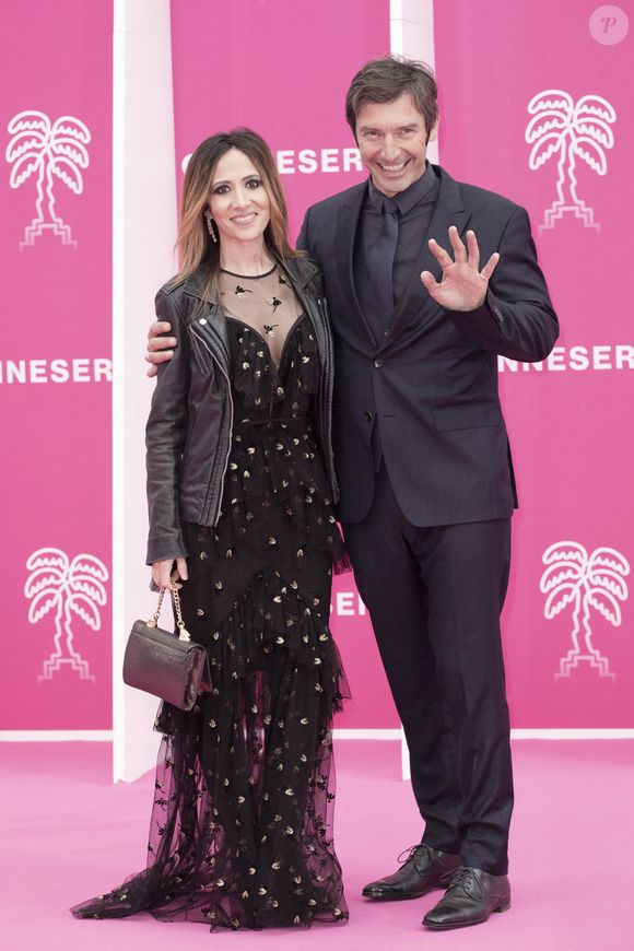 Fabienne Carat, Franck Sémonin de Section de recherches
CANNESERIES SAISON 5 au Palais des  Festivals et des Congrès de Cannes, mercredi 6 avril 2022.
Soirée de clôture. © Christophe Aubert via Bestimage