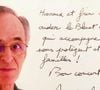 "Heureux et fier de pouvoir aider le Bleuet de France, qui accompagne ceux qui nous protègent et leurs familles !" a-t-il notamment écrit.

Lettre manuscrite de Jean Jacques Goldman pour le Bleuet de France publiée le vendredi 11 juillet 2025 ©X