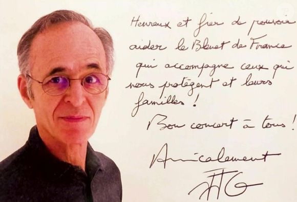 "Heureux et fier de pouvoir aider le Bleuet de France, qui accompagne ceux qui nous protègent et leurs familles !" a-t-il notamment écrit.

Lettre manuscrite de Jean Jacques Goldman pour le Bleuet de France publiée le vendredi 11 juillet 2025 ©X
