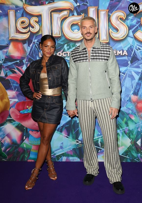 Christina Milian et son mari Matt Pokora (M.Pokora) - Avant-première du film "Les Trolls 3" au cinéma Gaumont Marignan à Paris. Le 11 octobre 2023
© Coadic Guirec / Bestimage