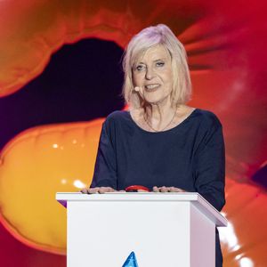 Chantal Ladesou durant l'enregistrement de la seconde soirée de "L'humour à la plage" pour la 3eme édition du festival de Juan les Pins à la pinède Gould le 27 juin 2026. © Jack Tribeca/Bestimage