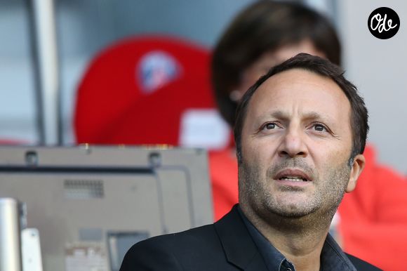People au match de football PSG-Rennes au Parc des Princes le 7 mai 2014. Le PSG champion de France malgré sa défaite 2-1