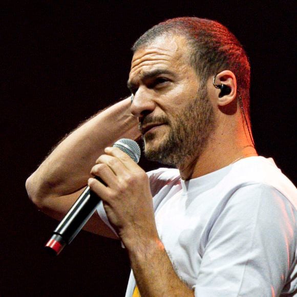 Amir - Les artistes se produisent lors du concert "Scoop Live" de Radio Scoop à la LDLC Arena de Décines près de Lyon, le 25 février 2025. 
© Sandrine Thesillat / PsnewZ / Bestimage