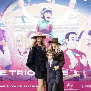 Sophie Thalmann-Soumillon, Charlie Soumillon, Robin Soumillon - 104ème édition du Qatar Prix de l’Arc de Triomphe à l'hippodrome Paris Longchamp le 5 octobre 2025. © Anne-Sophie Guebey/Bestimage