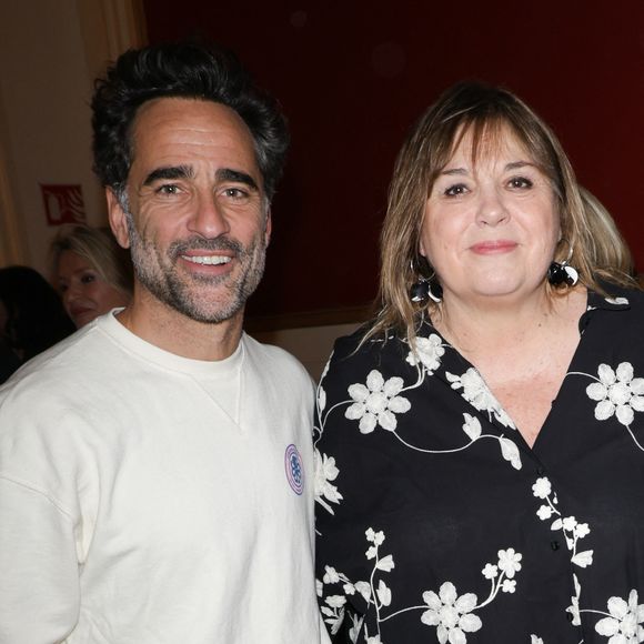 Exclusif -  Florent Peyre et Michèle Bernier - 50ème de la pièce "Lyly" avec M. Bernier et F. Perrin au théâtre de Paris le 27 mars 2025. © Coadic Guirec/Bestimage