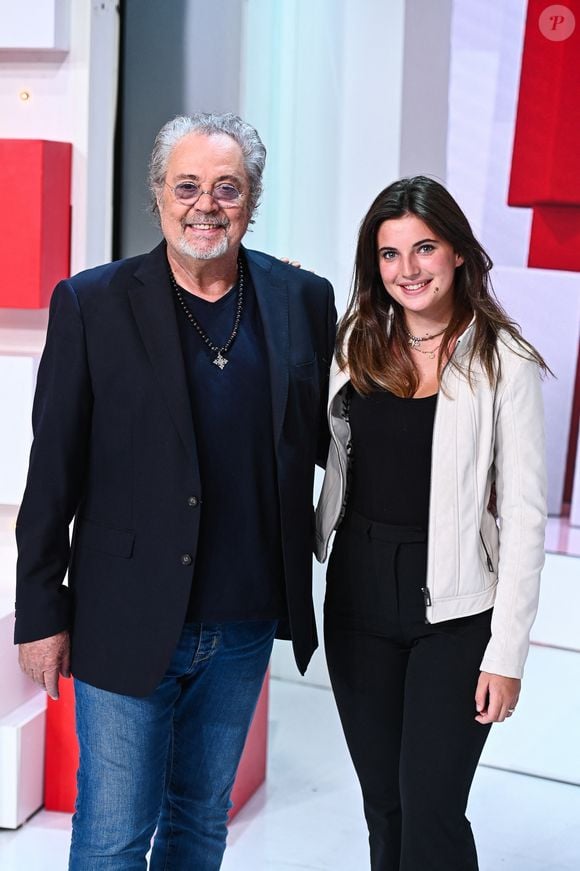 Exclusif - Patrick Hernandez et sa fille Victoria Hernandez - Enregistrement de l'émission "Vivement Dimanche" au Studio Gabriel, présentée par M.Drucker et diffusée sur France 3 le 24 septembre
© Guillaume Gaffiot / Bestimage