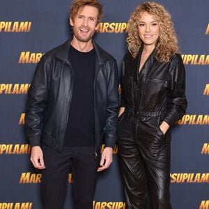 Philippe Lacheau et Élodie Fontan assistent à la première du film "Marsupilami" au Grand Rex à Paris, en France, le 1er février 2026. Photo de Jérôme Domine/Abaca