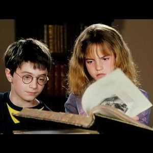 Daniel Radcliffe, Emma Watson et Rupert Grint dans le film "Harry Potter à l'école des sorciers". Bestimage