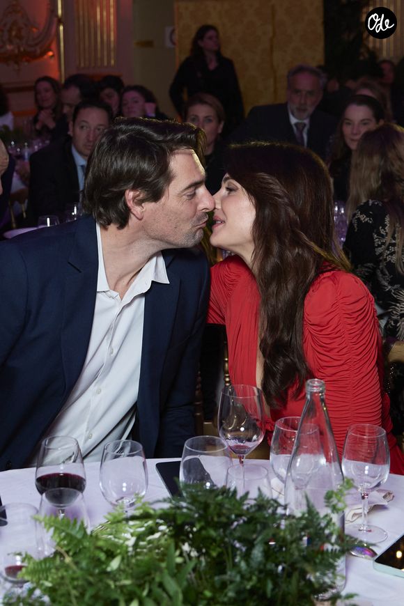 Camille Lacourt et sa compagne Alice Detollenaere - Soirée de la première édition du « You Care Charity Gala » en faveur de la cause animale et de l'environnement au Cercle Interalliée à Paris. © Cyril Moreau/Bestimage