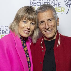 Nagui et sa femme Mélanie Page au photocall du concert du gala des 20 ans de la fondation Recherche Alzheimer "2 générations chantent pour la 3ème" à l'Olympia à Paris le 18 mars 2024.

© Cyril Moreau / Bestimage