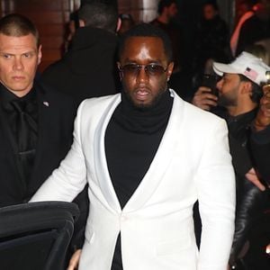 Cassie et son compagnon Sean Combs (Sean John, Puff Daddy, Puffy, Diddy, P. Diddy, Brother Love) arrivent à l'after party du 1OAK après la 60ème cérémonie des Grammy Awards au Madison Square Garden à New York le 28 janvier 2018. Backgrid USA / Bestimage