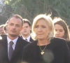 L'arrivée de Marine Le Pen et de ses enfants pour les obsèques de Jean-Marie Le Pen