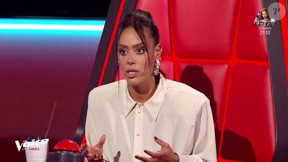Amel Bent lors des auditions à l'aveugle de la saison 15 de "The Voice", diffusées le 8 mars 2026 sur TF1

Capture d'écran TF1 / The Voice