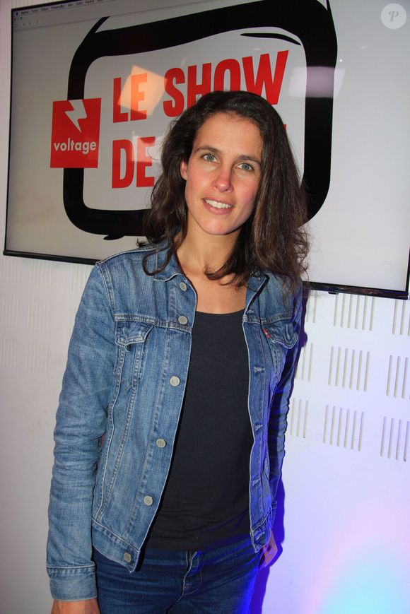 Exclusif - Clémence Castel (Koh-Lanta 2005 et 2018) lors de l'émission "Le Show de Luxe" sur la Radio Voltage à Paris , France, le 8 avril 2019. © Philippe Baldini/Bestimage