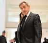 Nicolas Sarkozy et sa femme Carla Bruni - Dernier jour du procès du financement libyen de Sarkozy: ses avocats de l’ancien président vont plaider la relaxe, au tribunal de Paris, France, le 8 avril 2025. © Pierre Perusseau/Bestimage