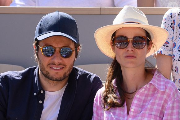 Vianney et son épouse Catherine Robert dans les tribunes de Roland Garros 2022 le 2 juin 2022 à Paris, France. Photo by Laurent Zabulon/ABACAPRESS.COM