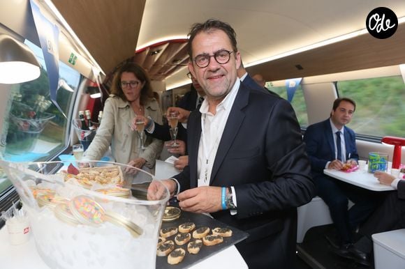 Michel Sarran - Inauguration de la nouvelle ligne LGV (Ligne Grande Vitesse) Paris-Bordeaux. Le TGV est parti de la gare Montparnasse à 8h41. Le 1er juillet 2017 © CVS / Bestimage