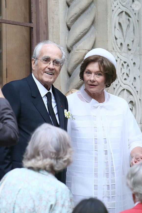 Michel Legrand et Macha Méril à leur mariage à Paris, le 18 septembre 2014.

Photo : Cyril Moreau / Bestimage